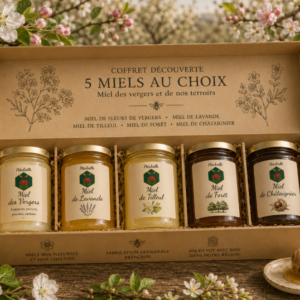 Coffret 5 miels au choix